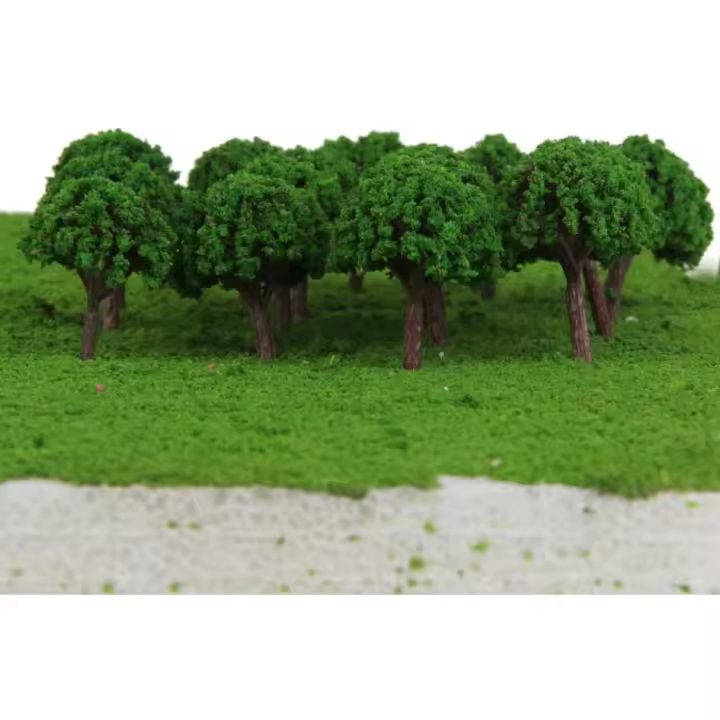 50 Piezas de Árboles del Bosque Modelo de Plantas Forestal Accesorios para Crear Escala Z T, Tren, Ferrocarril, Diorama o Diseño - 1
