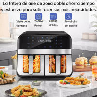 Secador de Aire Fritor 4.5L + 4.5L Sin Aceite, 2500W, 8 Programas Preestablecidos, Ventana de Visualización Digital - details 1
