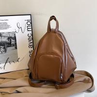 Bolso Hobo de Color sólido, bolso de hombro de piel sintética con cremallera, bolso cruzado multifunción impermeable, mochila para mujer - details 22