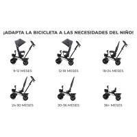 Kinderkraft Triciclo Plegable AVEO, Asiento Giratorio, hasta 5 Años