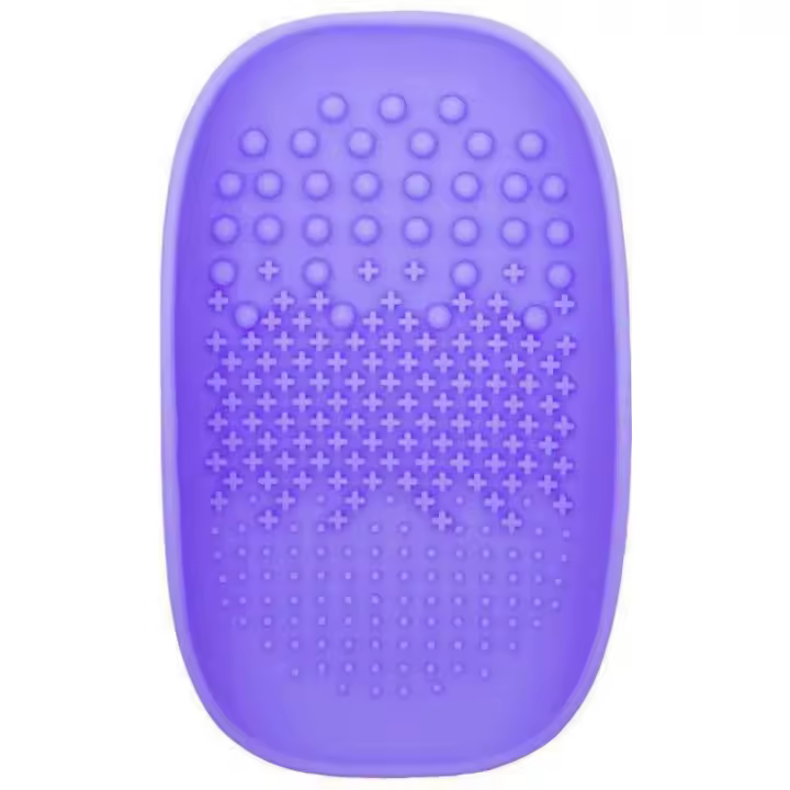 Almohadilla de limpieza de silicona mango con esquinas redondeadas placa de limpieza jabón de silicona caja de asfalto almohadilla de limpieza herramientas de maquillaje belleza limpieza - 1
