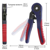 WOZOBUY Ferrule Sleeves Terminal Crimping Tools Mini Electrical Pliers Crimping Pliers & Ferrule Terminals Set Hand Tools - details 2