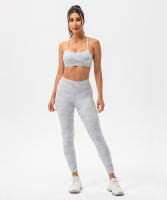SHINBENE Sujetador Deportivo de Yoga para Mujeres con Estampado Camuflaje Diseño de Espagueti y Tirantes Delgados Fitness Gimnasio XS-XL - details 7