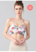 para Mujer Sujetador Deportivo con Espalda Cruzada, Copa Fija, para Fitness, Yoga, Romántico, Casual, Estampado - details 15