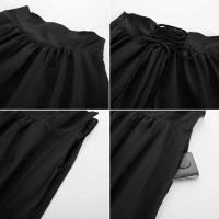 Maxifalda Vintage renacentista para mujer, falda elástica de cintura alta con bolsillos, falda larga informal a la moda, ropa de calle - details 3