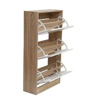 Zapatero 3 puertas, Zapatero madera, Zapatero puertas abatibles