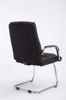 Cantilever Attila Tapizada En Tela y con Base De Metal I Silla De Conferencia con Reposabrazos, Color:Negro/Negro - details 33