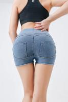 Nuevo 2025 pantalones cortos de mezclilla de cintura ultra alta para mujer, pantalones cortos sexys de verano para levantamiento de glúteos, pantalones cortos de Yoga finos e informales elásticos picantes para chica - details 8