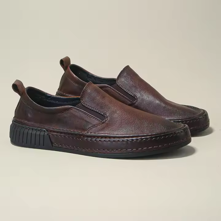 Zapatos de cuero de vaca puro de alta gama, cuero genuino, suela suave y transpirable de piel de vaca de primera capa. - 1