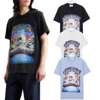 Nueva colección de verano con logotipo impreso frontal, camiseta deportiva de algodón puro con cuello redondo para hombre, camisa informal de estilo básico para pareja - details 17