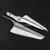 Deflector de viento delantero para motocicleta, horquilla cromada, Deflector de parabrisas embellecedor para Harley Touring Road King Street Glide CVO 1995-2021 2022 - details 3