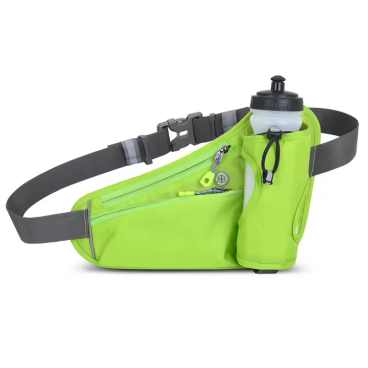 Riñonera Deportiva Bolsa de Cintura para Correr para Hombres y Mujeres Soporte de Botella de Agua - 1