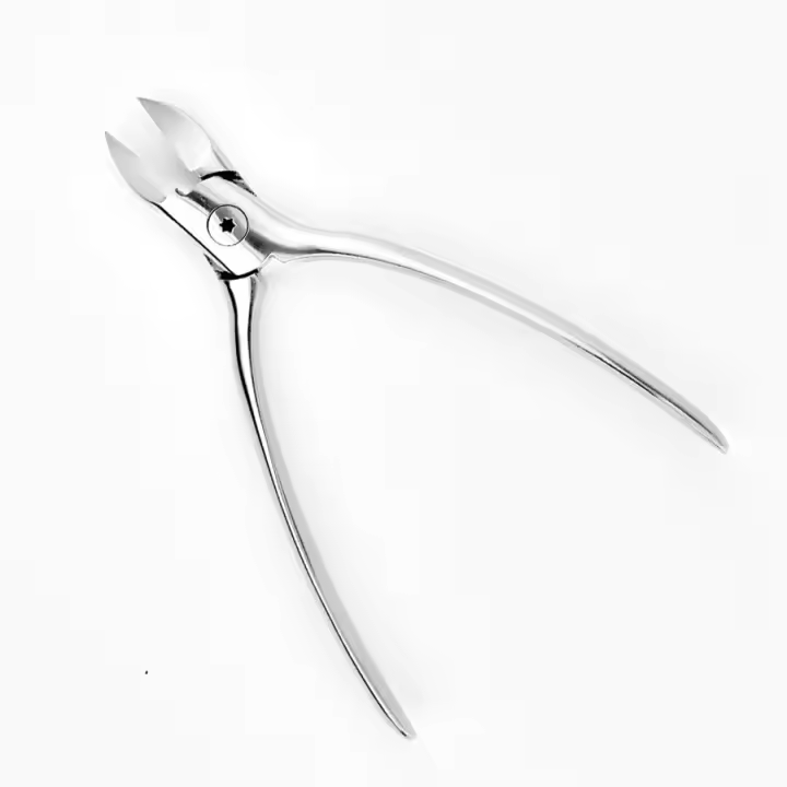 Alicates de ranura para uñas de acero inoxidable con alicates de punta de resorte incorporados, cortaúñas para pedicura, cortaúñas, herramientas de manicura - 1