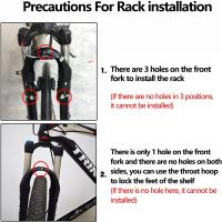 Portaequipajes delantero de acero para bicicleta de montaña y carretera, portaequipajes de 15KG de capacidad - details 3