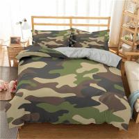 Juego de Ropa de Cama de Camuflaje 3D Cubierta de Edredón Suave con Funda de Almohada para Niño, Niña, Adulto Textil para el Hogar Cool - details 1