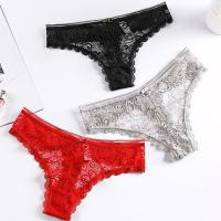 Bragas de encaje para mujer, tangas transpirables ahuecadas, ropa interior de cintura baja, lencería femenina de 2 a 6 piezas - details 3