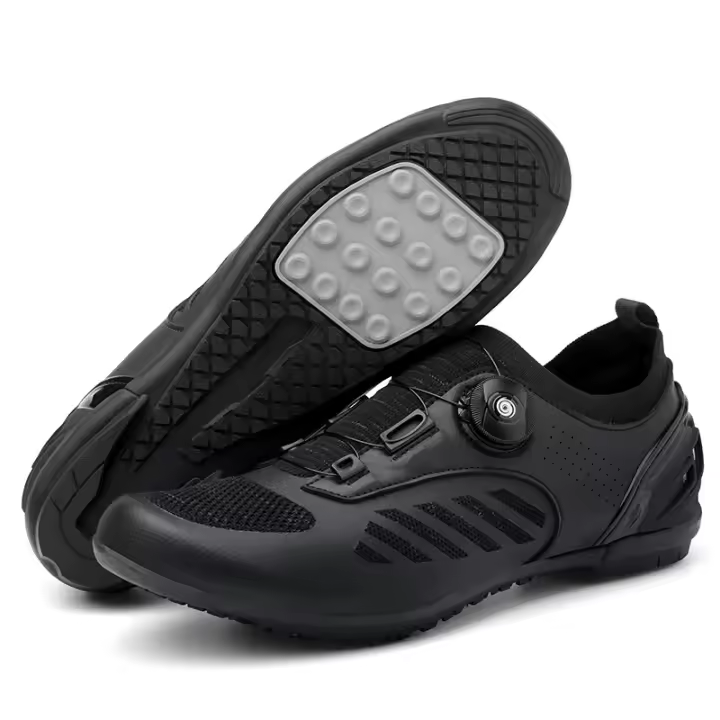 Zapatos de Ciclismo LiXingMing Zapatillas de Bicicleta de Montaña Transpirables Autobloqueantes para Hombres Azul - 1