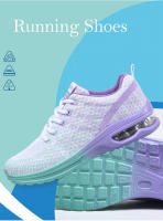 Zapatos transpirables para correr de marca para mujer, zapatos deportivos con cojín de aire para exteriores, zapatillas ligeras, calzado atlético cómodo - details 4