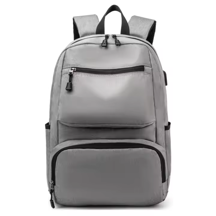 Mochila impermeable con carga USB para hombre, bolsa grande para ordenador portátil de 15,6 pulgadas, escolar - 1