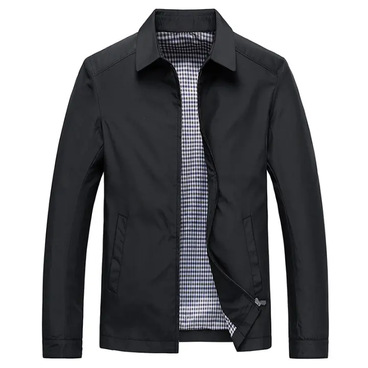2025 Chaqueta fina informal con solapa para hombre, primavera y otoño - 1