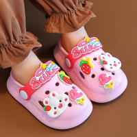 Sandalias para niñas, bebés de conejo antideslizantes con suelas suaves para uso interior de verano, zapatillas frescas de suela blanda para niños - details 6
