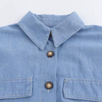OUWU- Conjunto De Camisa Corta Con Cinturón Para Mujer, Conjunto De Pantalones De Pierna Ancha, Con Cuello Informal, Decoración De Bolso, Novedad De Otoño - details 5