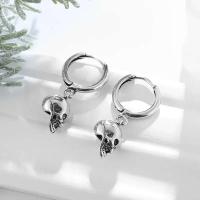 Pendientes de calavera personalizados retro para hombre y mujer, joyería de motocicleta punk rock, nuevo diseño - details 0