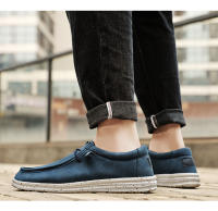 Los zapatos casuales de cuero para hombre son zapatos ligeros y de tela de un pedal para pies gordos y anchos. - details 10