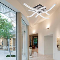 Lámpara de Techo LED Ajustable de 48W con Control Remoto XUNATA Moderna con Diseño de Garfork para Decoración de Dormitorio Material de Aluminio Fuente de Luz LED Ajustable - details 10
