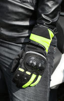 Guantes cálidos de fibra de carbono para motocicleta, impermeables, a prueba de viento, de cuero, reflectantes, para Invierno - details 11