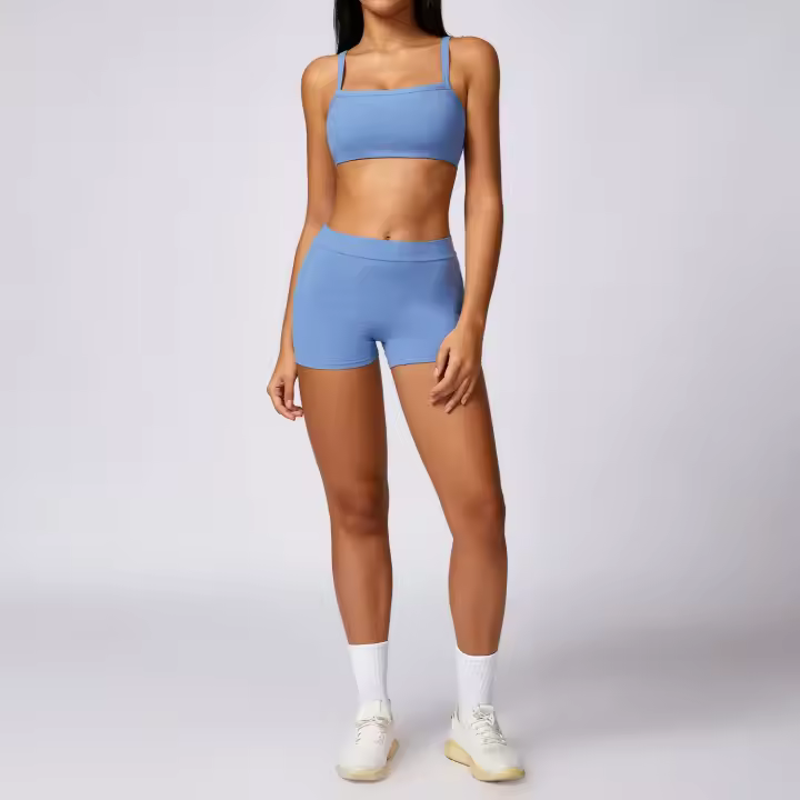 Conjunto de 2 piezas para mujer, traje de yoga de secado rápido, equipo, correr, entrenar, ropa deportiva - 1