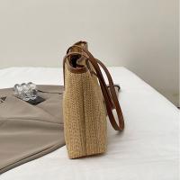 Elegante bolso de paja tejido de verano, bolso de hombro de paja informal bohemio, bolso de mano de playa de ocio para damas/niñas - details 5
