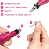 Juego de Herramientas de manicura para uñas, lámpara LED UV portátil, taladro eléctrico para uñas con luz LED UV - details 1