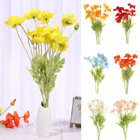 Ramo de amapolas artificiales para boda, hermoso ramo de simulación, accesorios para vacaciones, bricolaje - details 3