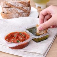 Recipientes para salsa desechables integrados con tapas - Ideales para condimentos, aceite picante, salsas (porta y herméticas) (20 piezas) - details 2