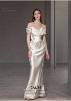 Brazo de gran tamaño que cubre la fiesta de baile de la novia, brindis de boda ligero, vestido de noche blanco, adulto - details 2