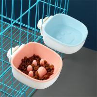 Cuenco colgante para mascotas, jaula para perros y gatos, alimentador fijo, fácil limpieza, antiastres para cachorros, alimentación lenta, cuencos de comida, plato de agua potable para gatitos - details 1