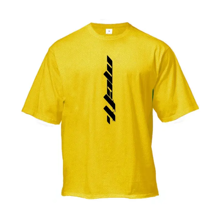 Hip Hop Oversize Men Loose Fitness T Shirt Fashion Gym Bodybuilding Running T-shirts Summer Short Sleeve Breathable Casual Tees - 1