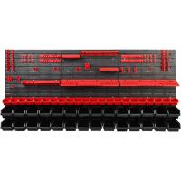 Sistema de Almacenamiento para Herramientas y Cajas Apilables Placas de Pared Extra Fuertes PAFEN Estante Vertical (Rojo/Negro) - details 1