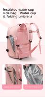 Mochila de viaje para mujer, deportes al aire libre impermeable, bolsa para portátil, mochila de transporte, multifuncional, viajes de negocios, clasificación en húmedo y seco, mochila escolar de gran capacidad - details 6