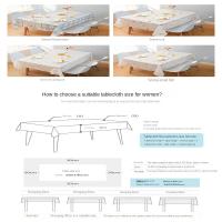 Mantel de Mesa Nórdico de PVC Impermeable y Resistente al Aceite Desechable para Comedor y Escritorio - details 2