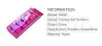 KADS-soporte para puntas de uñas, soporte extraíble para práctica de entrenamiento de uñas, 4 colores a elegir - details 1