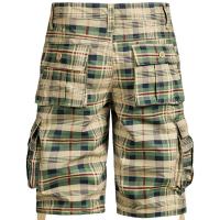 Pantalones Medios Para Hombre Algodón Cómodo Verano Deportes Al Aire Libre Playa Estilo Safari Tren Plaid Corte Regular Talla Grande - details 7