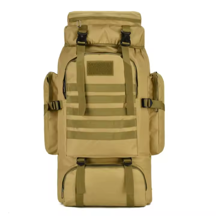 Mochila impermeable de 80L para hombre, gran capacidad para senderismo, camping, viajes, deportes al aire libre, equipo de camping - 1