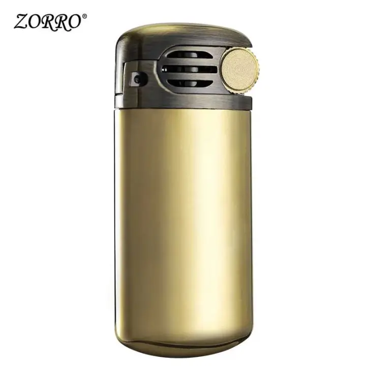 Encendedor de Gas Retro Vintage Mini Zorro-Brass A Prueba de Viento Regalo de Fumar para Hombres - 1