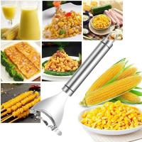 Stainless Steel Corn Peeler Serrated Corn Stripper Peelers Cob Shaver Planer Thresher Cutter Kitchen Fruit Vegetable Gadget Tool - details 8