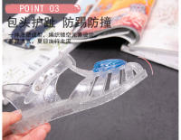 Zapatos de gelatina de cristal de concha, zapatos de playa para bebés estilo princesa - details 5