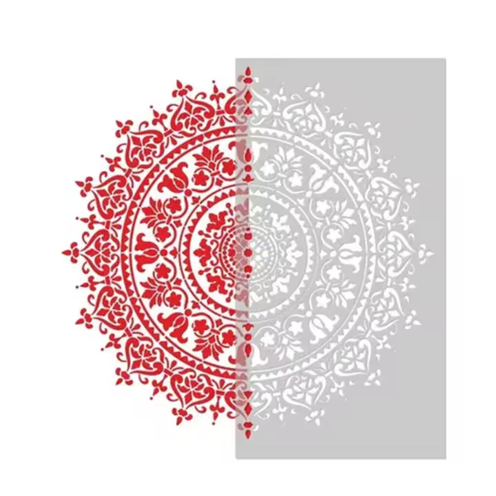 Mandala Dot Painting Stencils Reusable Mandala Auxiliary Painting Template for Painting on Wood Furniture - 1