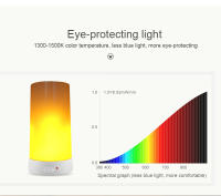 Bombilla de luz LED con efecto de llama, lámpara de Ambiente de llama decorativa parpadeante con carga USB, barra de fiesta de fuego vívido Artificial - details 5