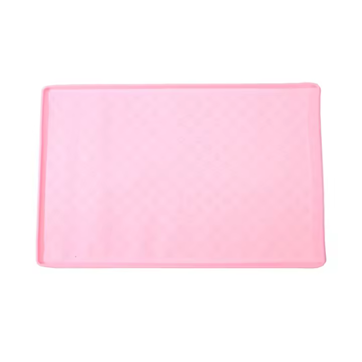 Alfombrilla para mascotas para alimentos de perro y gato de silicona impermeable, almohadilla de comida y bebida para animales de compañía - 1
